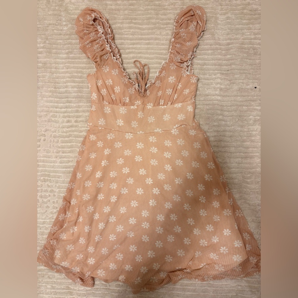 🌸 Urban Outfitters UO Ruffled Daisy Floral Mini Dress | XS-TP 🌼